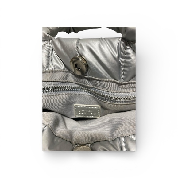 Urban Outfitters Silver Millie Puffy Mini Tote Crossbody Bag - Picture 3 of 5
